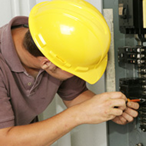 Hardhat circuit box fix electrician